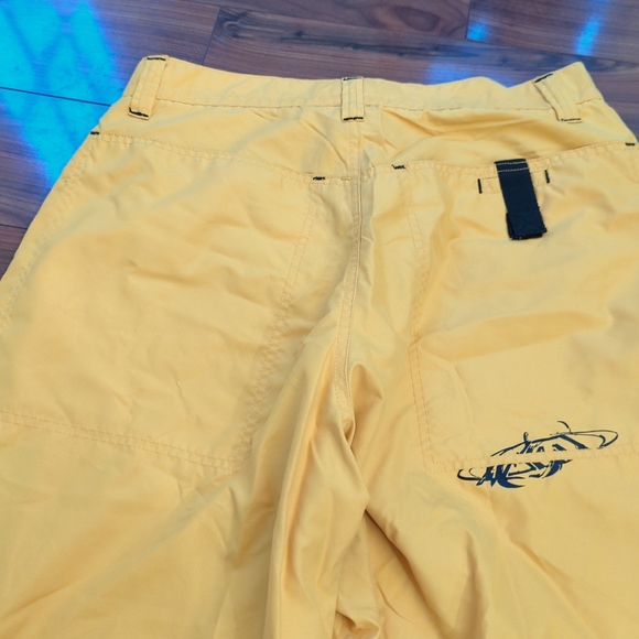 VTG 90's MacGear Baggy Wide Leg Skate Rave Pants 34x32 Cargo Yellow Punk Y2K - Picture 13 of 13